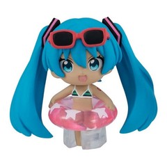 Hatsune Miku Minna de Pool Figure Bandai Gashapon Set Rin Luka Meiko Japan New