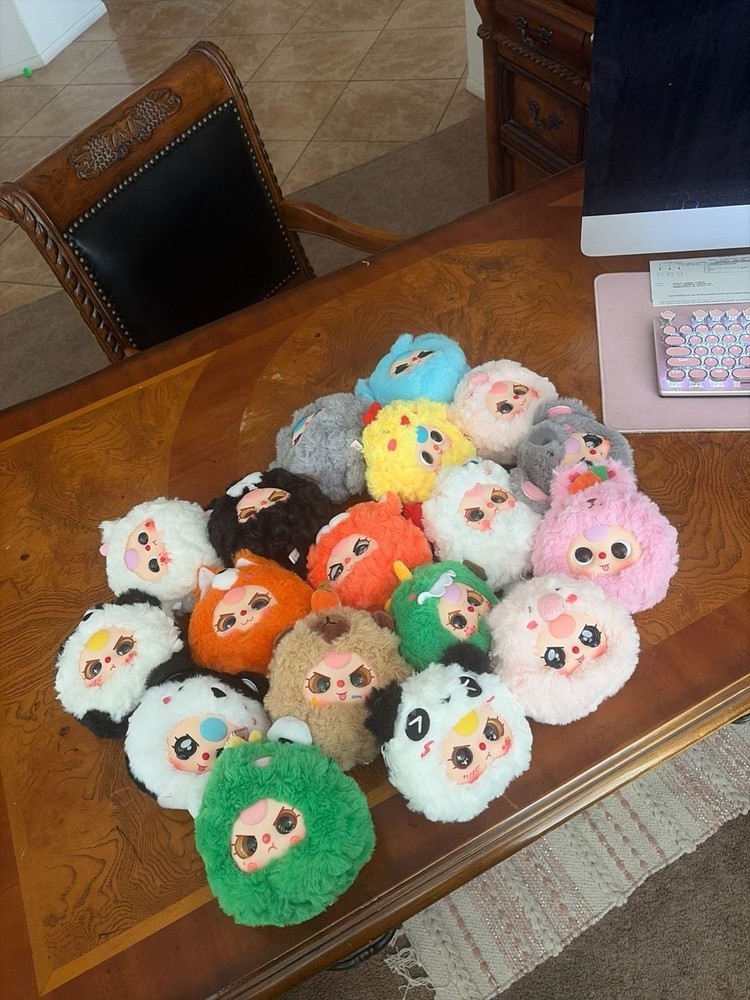 Baby Three Animal Party Series Plush Blind Box Toy 18 total