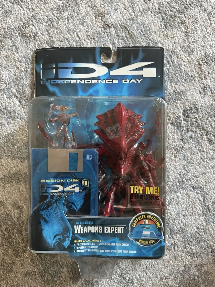 Alien Weapons Expert 1996 ID4 INDEPENDENCE DAY Trendmasters MOC NEW #2