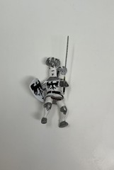 PAPO Toys – White, Black and Silver Knight 2002 – Medieval Figurine