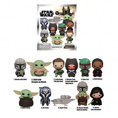 Star Wars Mandalorian Figural Keyring Blind Bag Mystery Pack Grogu Toy 1 Random