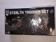EXCLSV* Acid Rain 1/18 3.75” STEALTH TROOPER MOTORCYCLE gi joe Action Figure SET