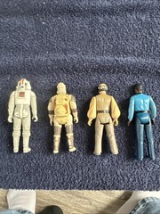 4 Each Vintage 1980 Kenner Star Wars Figures Hong Kong See Pictures For Cond