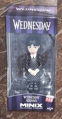 MINIX Collectible Figurines Wednesday TV Series: #123 WEDNESDAY ADDAMS w/THING