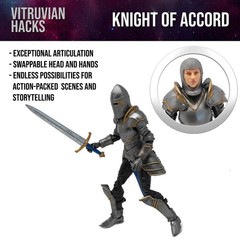 Knight of Accord FEMALE Warrior of Order -Vitruvian H.A.C.K.S. 1:18 Scale Action
