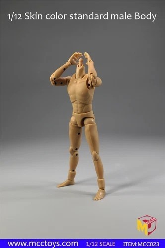 MCCToys 1/12 Male Flexible Figure Body Muscle Narrow Shoulder For 6″ Action Toy