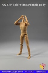 MCCToys 1/12 Male Flexible Figure Body Muscle Narrow Shoulder For 6″ Action Toy