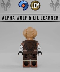 Baggles Studio Legend C MOC Lego Alpha Wolf & Lil Learner Aka Plo Koon