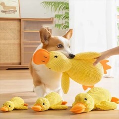 Stomping Duck Dog Toy Bite Resistant Plush Chew Toy for Large Dogs Interactive