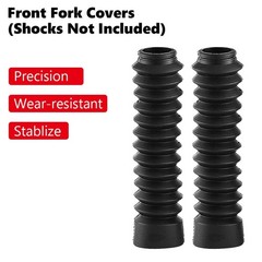 Motorcycle Fork Gaiters Covers Front Fork Boots Rubber Dust Covers 1 Pair