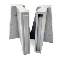 Lost Civilization Breach Ancient Ruin Gateway 1:18 or 1:12 Scale Diorama Gray
