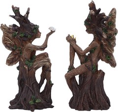 Nemesis Now Woodland Beauty (set of 2) Figurines 15.5cm, Resin, Brown, Two Tree