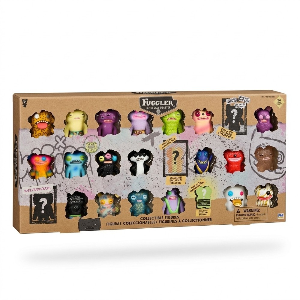 Fuggler Funny Ugly Monster 24 Pack Mini Figures Set Rare Chase New Sealed In Box
