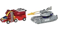 Rise of Rodimus Prime and Galvatron Set Figures Transformers Platinum Edition