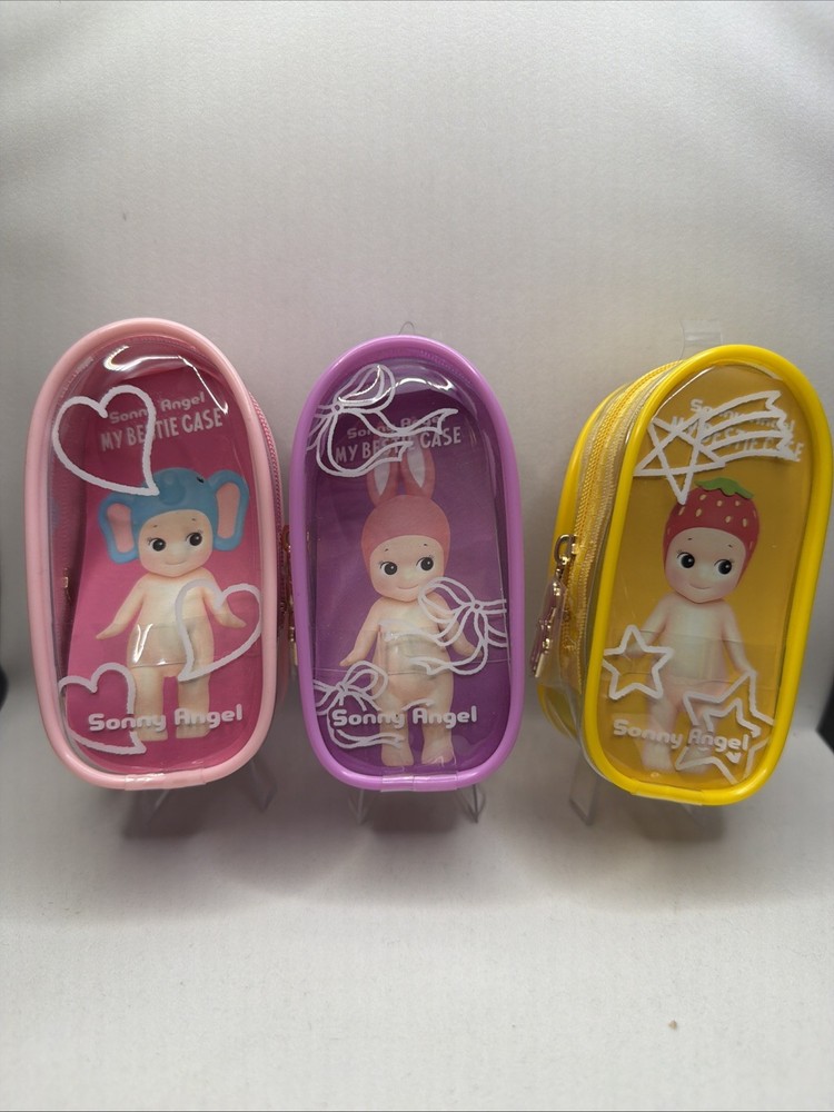 Sonny Angel My Bestie Carrying Case Pink, Purple, Yellow – Broken Keychain Clip