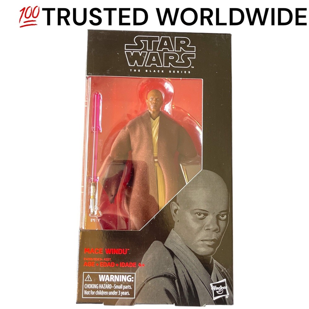 Star Wars Black Series Jedi Master Mace Windu 6″ Figure Samuel L Jackson
