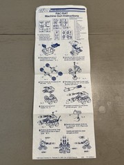 GI JOE 1983 PAC/RAT Machine Gun with Blueprint Instructions Working Original