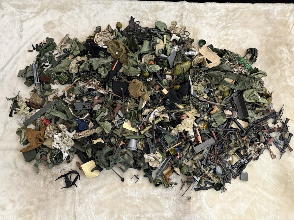 Massive 18lb GI Joe, Formative INTL, 21st Century Toys Lot Uniforms Guns Helmet