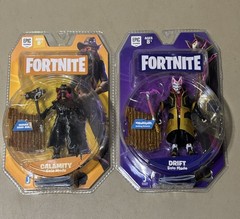 Fortnite Figures & Trading Cards Lot – Rabbit Raider, Drift, Series1