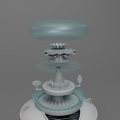 B9 Robot Lost in Space 3D Print 3.5 Feet Tall – Multiple Parts – 24in Available