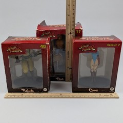 Street Fighter Fanhome Figures Lot Of 3 Cammy Special 2 T. Hawk #17 Rolento #40