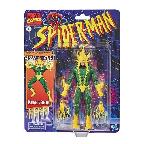 IN STOCK! Spider-Man Retro Marvel Legends Electro 6-Inch AF by HASBRO