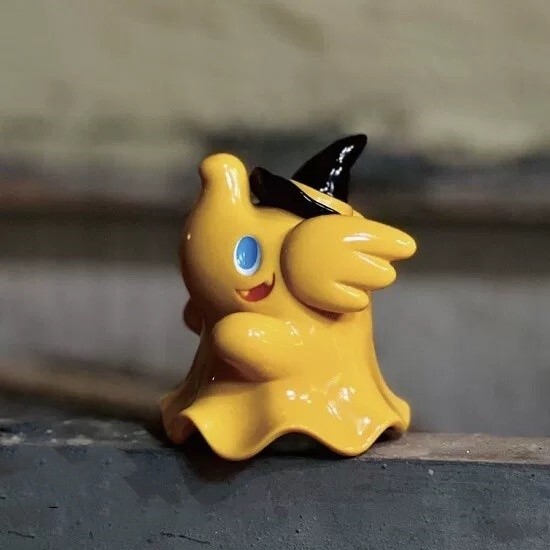 UNBOX GHOST STORY TRICK OR TREAT ELFIE Yellow Vinyl Figure Sofubi H7CM(2.8in)Toy