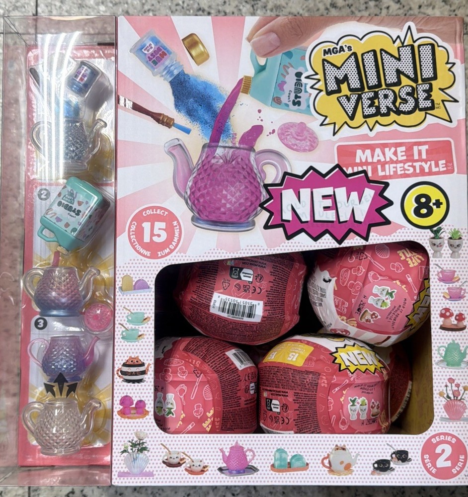 LOT OF 15/DISPLAY CASE MGAs Miniverse Make It Mini Lifestyle Series 2