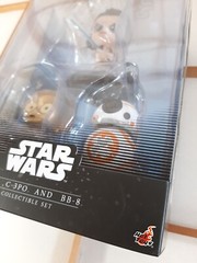 Star Wars Rey C-3PO BB-8 Cosbaby Exclusive Limited Editon Light-Up Set Hot Toys