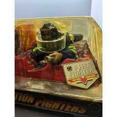 Action Fighters 12″ Firefighter Figure Toy Talking Crawling Sealed