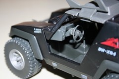 GI JOE 1984 Cobra Stinger jeep with driver and blueprints