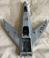 Vtg 1986 Hasbro G.I. Joe X-30 Gray Conquest Fighter Jet Aircraft Toy Airplane