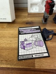 Reflector Complete W/ Shipper BOX & Manual 1985 Vintage G1 Transformers Figures