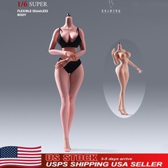 US YM YM501 1/6 Female Action Figure Body Sexy Bust Super Flexible Seamless Toys