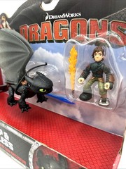 Dreamworks Dragons Hiccup Toothless Dragon Riders 2 Pack How to Train HTTYD