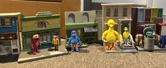 Sesame Street Custom Super 7 Scale Style Diorama. The Laundromat