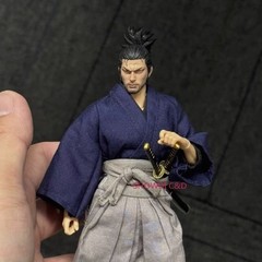 1/12 1/18 Samurai Miyamoto Musashi Head Carving For 6″ 3.75″ Action Figure Body