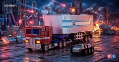 Optimus Prime Trailer Kit Accessory Elite Series | Robosen Transformers Robot
