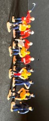12 Mini Plastic Working Men Figure 1.5 in