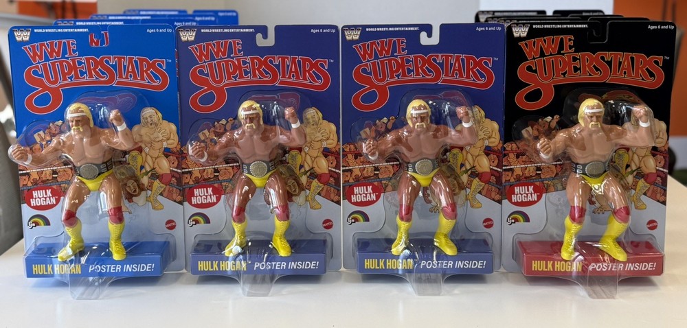 (10) WWE LJN MATTEL SUPERSTARS HULK HOGAN (TWO ARE TANNED SKIN!!!)