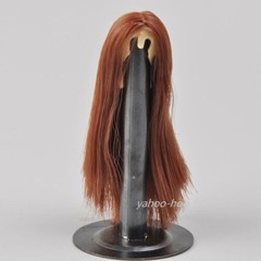 KUMIK 1/6 scale BURGUNDY Hair Wig for 12” Female Figure Doll
