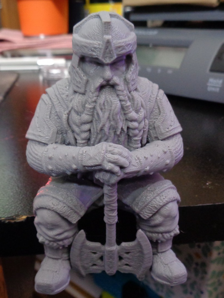 LOTR Inspired 3D Printed Gimli Shelf Sitter – DIY paintable