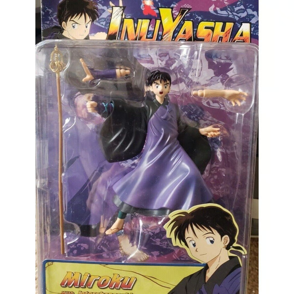 Toynami Inuyasha Miroku Series 3 Anime Action Figure NEW Damaged Packaging