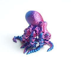 10.6inch 3D Printed Octopus Model,Articulated Animals Figure,Toys Home Decor