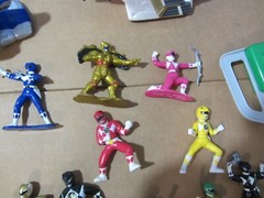 Bandai Power Rangers figures lot 1993 red blue green yellow white black +