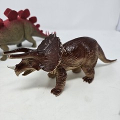 8 Vintage Dinosaur Mixed Figure Lot Multiple Sizes Species Colors Toy Plastic