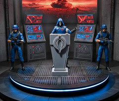 Cobra Inspired Organization Podium Diorama Sci-Fi 1:18 Scale for 4 inch Figure