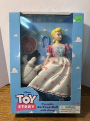 Vintage 1995 Toy Story Bo Peep Doll With Sheep Thinkway Toys New Sealed In Box