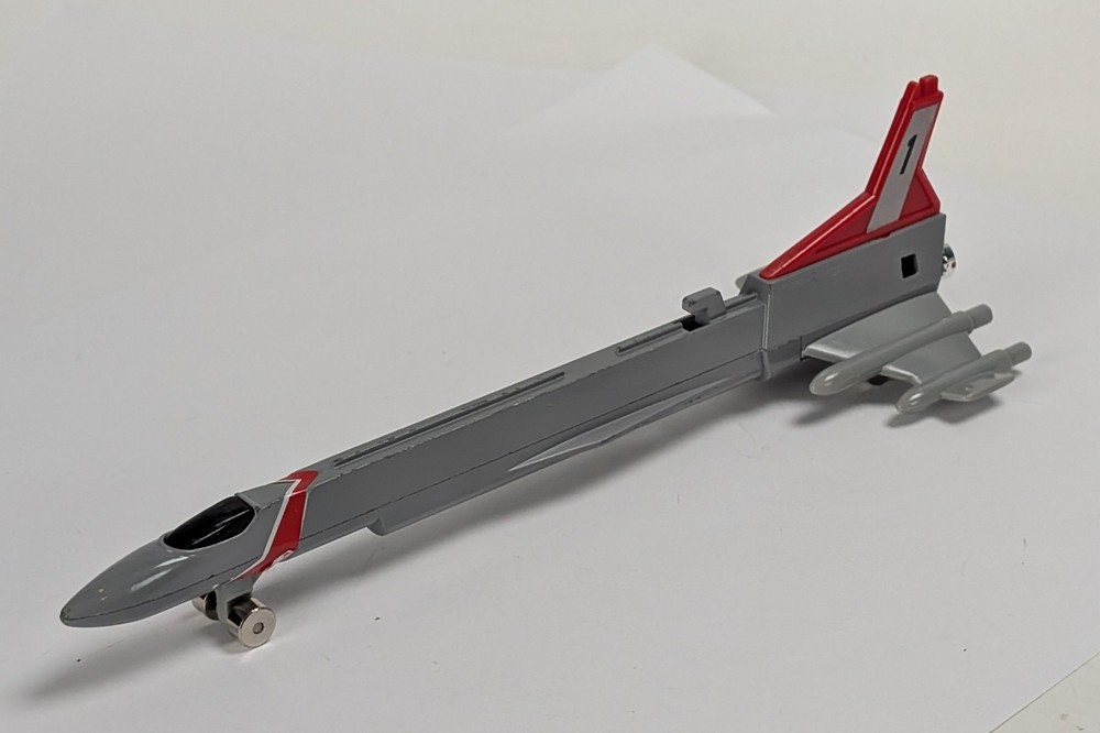 Vintage Ultraman Ultrahawk Space Ship Die Cast Metal And Plastic