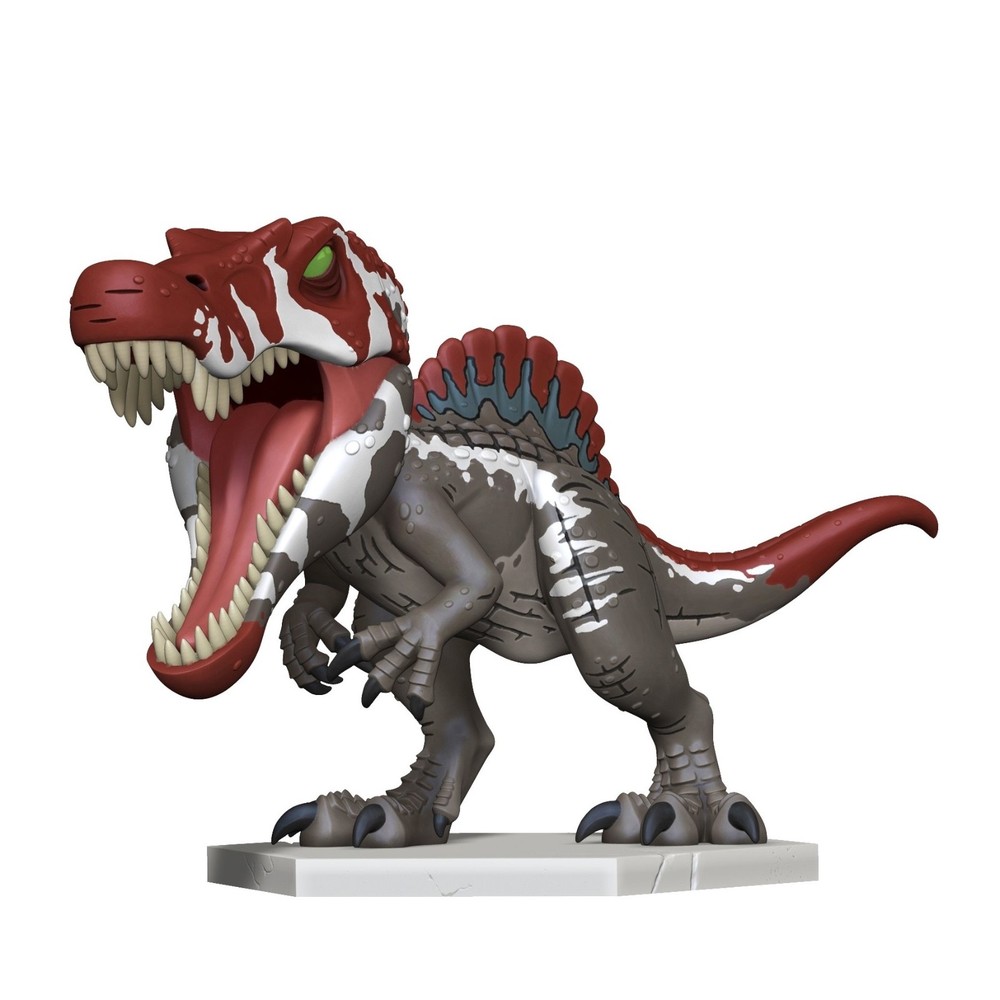 Chibi Spinosaurus, 3d printed figure painted, Jurassic Park 3